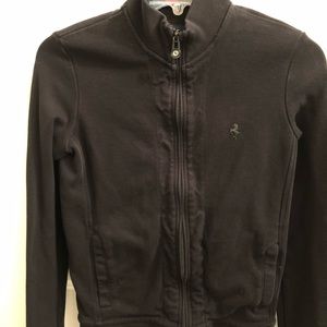 Ferrari Black Zipped Long Sleeves Jacket S